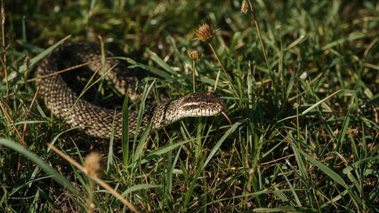 Obraz premium Poisonous snake from the western part