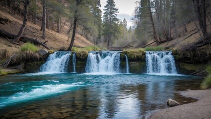 Fototapeta premium Exploring the Wonders of the Thousand Springs Area