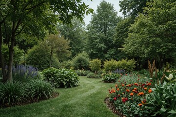 Obraz premium In a peaceful, natural garden setting