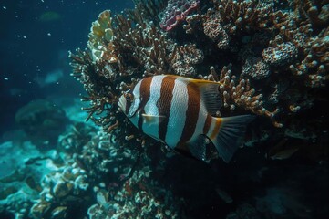 The astonishing marine life beneath tropical seas, vibrant coral and fish