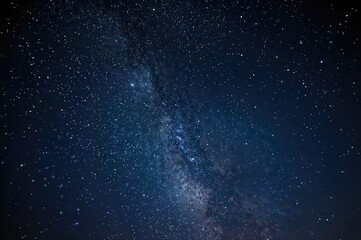 Starry night scene created with AI generative technology