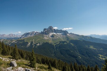 Fototapeta premium The Peak of Svinica in the Elevated Tatras Range