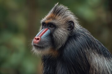 Obraz premium The vibrant primate known as the mandrill