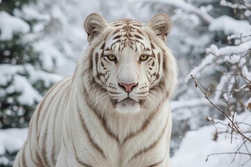 Fototapeta premium The Majestic Albino Tiger