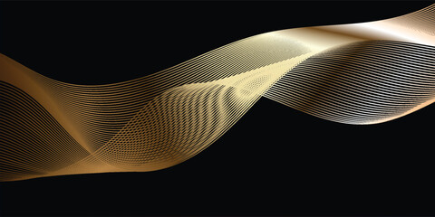 Abstract harmony design with smooth wave dimensional perspective