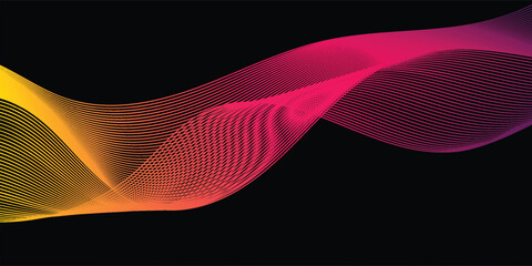 Abstract flowing spiral background with futuristic artistic form