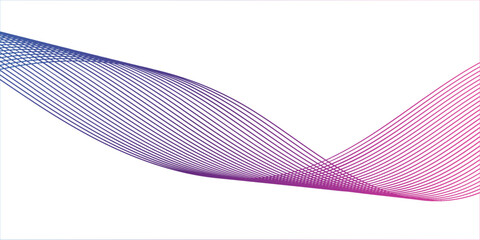 Minimal decorative abstract design with smooth flowing motion