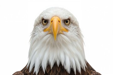 Fototapeta premium A close-up view of a bald eagle