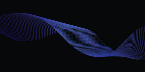 Abstract decorative wave background with futuristic fluid style