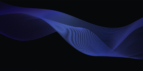 Abstract decorative wave background with futuristic fluid style
