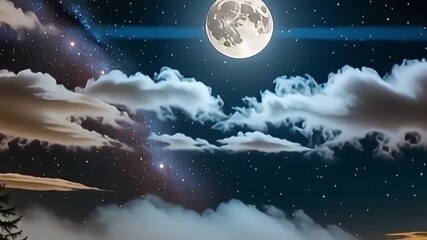 full moon rising behind fog, cinematic moonrise timelapse, misty night sky, atmospheric full moon 8K, cinematic foggy moonlight, ethereal moon in mist, ultra high resolution moonrise, cinematic night  - Powered by Adobe