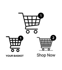 vector shopping cart icon
