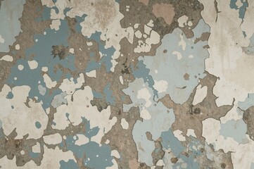 Authentic wall surfaces showing mold growth, multiple layers of peeling paint, and extensive grunge patterns ideal for studying anti-fungal coating development