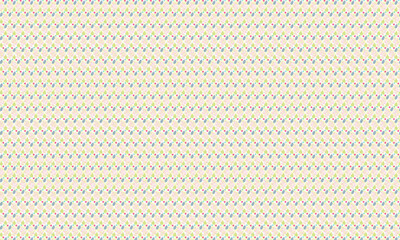 Colorful Geometric Seamless Pattern with Circles and Floral Abstract Repetition