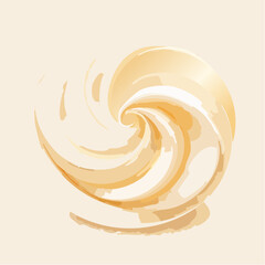 Abstract Beige Cream Swirl Texture Background
