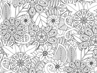 Flower coloring for relaxation for adults and kids and kdp 