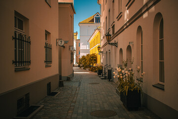 A walk around old city in a sunny day 