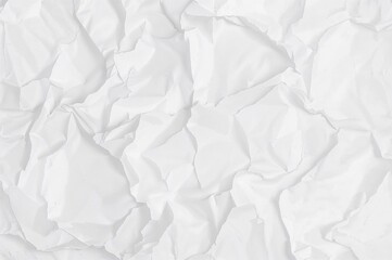 Obraz premium Grungy textured backdrop of wrinkled white paper