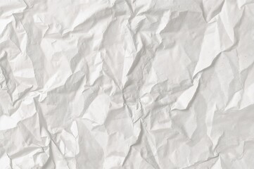 Texture of wrinkled white paper as a backdrop