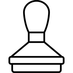 Coffee Tamper Line Icon