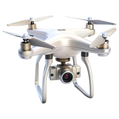 Aerial Drone PNG Transparent Quad-copter with Camera.