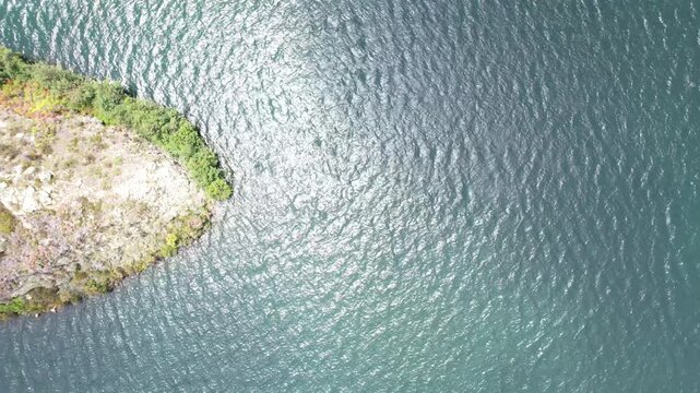 Island in a lake