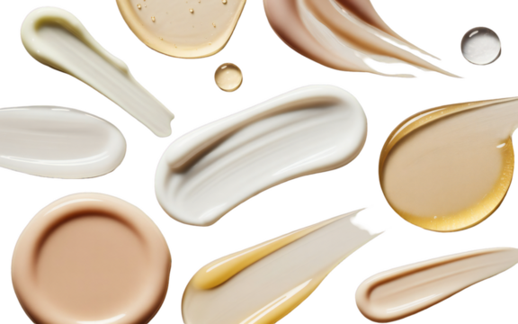 Clear glass dropper bottle with a silver cap for cosmetic serum mockup