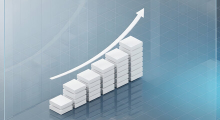 Dynamic finance dashboards: rising charts, bars, and neon trend lines