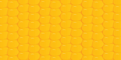 Background texture of yellow corn. Geometric abstract shapes. Orange seamless pattern of corn