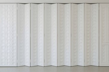 PVC white folding divider, folding door made of PVC