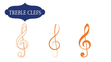 Fototapeta premium Trable Clefs Vector