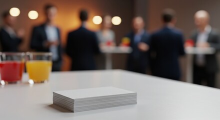 Business networking event tabletop