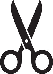 Solid Vector Icon for Scissors