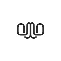 Abstract Minimalist Monogram Logo Design