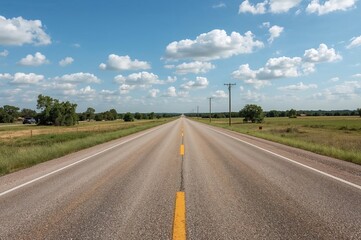 Country road in a rustic area