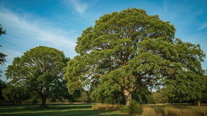 Lush Foliage Under a Clear Blue Sky