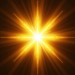 Obraz premium Radiant Starburst: A Glowing Symbol of Hope and Light