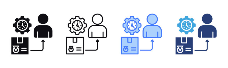 Lead Time icon sheet multiple style collection