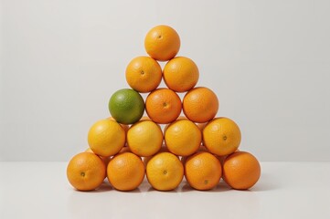 Layered colorful citrus slices featuring lime, lemon, and orange.