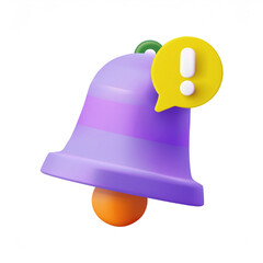 bell on white background