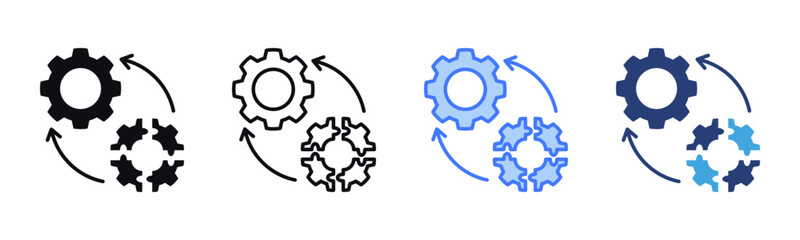 Component icon sheet multiple style collection