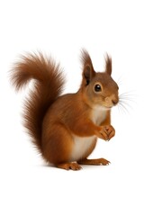squirrel on a white background