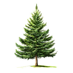 Fototapeta premium Majestic Douglas Fir, Evergreen Fir, and Pine Trees in Natural Setting