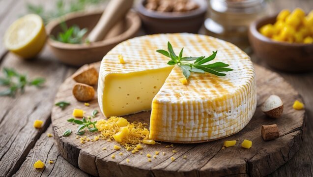 Traditional Caucasian Chechel cheese as a savory beer snack