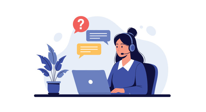 Customer support specialist providing expert assistance and answering inquiries