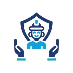 Safety Measures glyph color icon