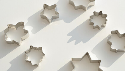 Six Metal Cookie Cutters