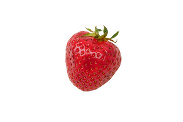 Fresh group of berries isolated on a white background.