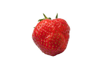 Fresh group of berries isolated on a white background.