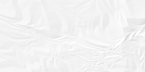 Wrinkle ripped creased white crumple aged closeup craft document grunge recycling paper background.	